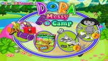 Dora The Explorer - Dora Messy Camp Game | Dora Games for Kids in English