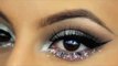 Нейтральный вечерний макияж глаз с блестками: видео-урок