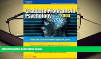 READ book Graduate Programs in Psychology, 2004 (Peterson s Decision Guides : Graduate Programs)