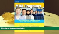 READ book MBA Programs 2005, Guide to, 10th ed (Peterson s Mba Programs) Peterson s Pre Order