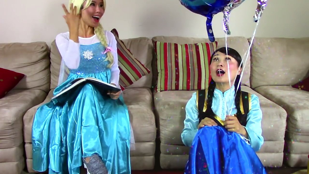 Frozen Elsa & Snow White sleep over slumber party! w/ spiderman, Elsa baby & more