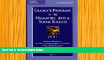 READ book Peterson s Graduate Programs in the Humanities, Arts   Social Sciences 2001 PETERSON S