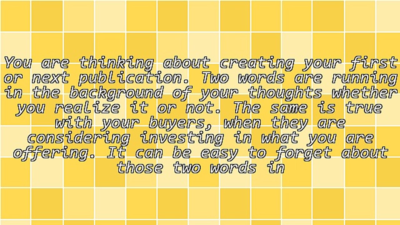 Booklet Tips - Two Crucial Words