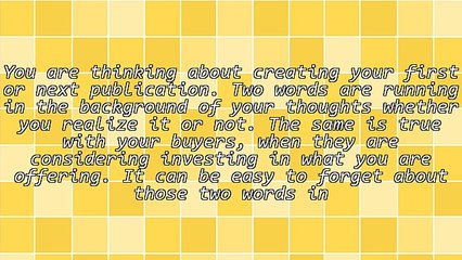 Booklet Tips - Two Crucial Words