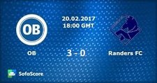 Odense BK vs Randers FC 3-0 All Goals & Highlights HD - 20.02.2017 HD