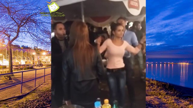 Şenlikte roman havası oynayan kız