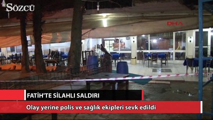 Fatih’te kahvehaneye silahlı saldırı