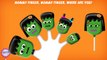 Frankenstein Colors Finger Family for Children Nursery Rhymes / Halloween Finger Family So