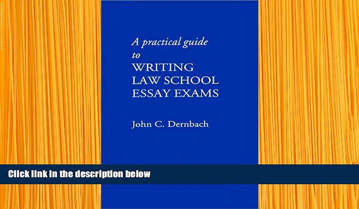writing essay exams to succeed in law school