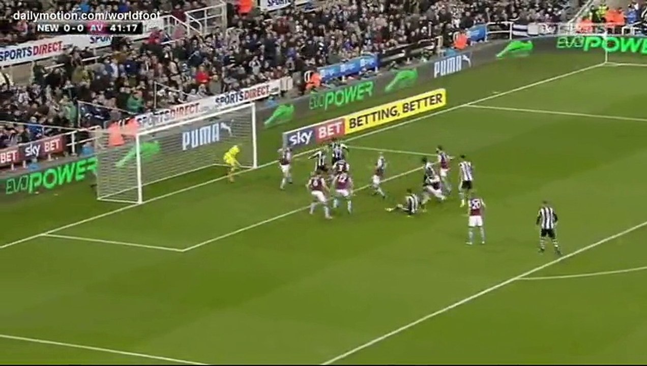 Yoan Gouffran Goal HD - Newcastle United 1 - 0 Aston Villa - 20.02.2017 (Full Replay)