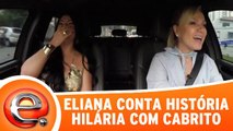 Eliana se diverte ao falar de situação inusitada durante viagem ao nordeste