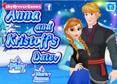 la pelcula de dibujos animados juego para las niñas Frozen Anna and Kristoff Date Frozen Games 2