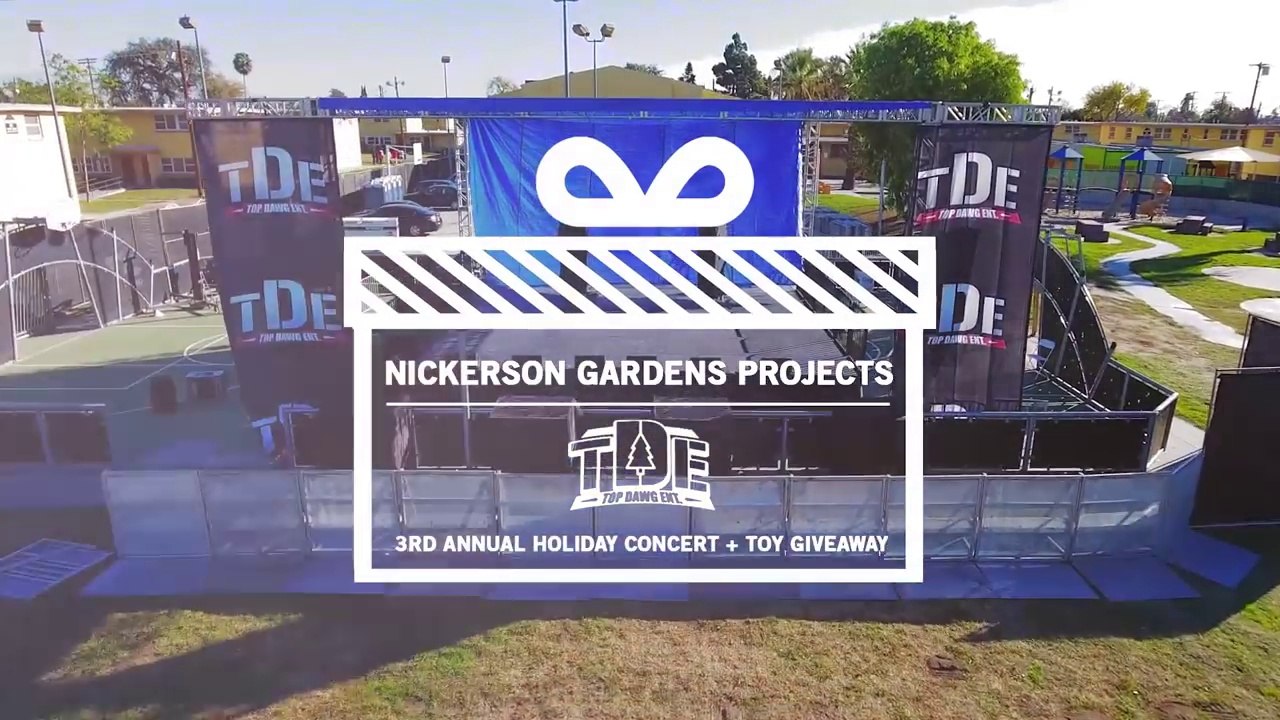 Top Dawg Entertainment Presents 3rd Annual TDE "Concert & Toy Giveaway" @ Nickerson Garden Projects, Watts, CA, 12-20-2016