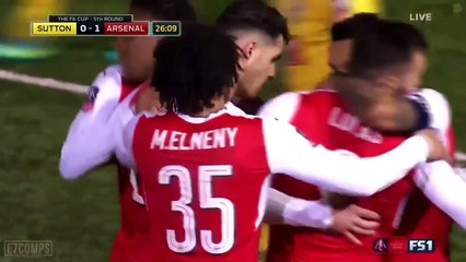 All Goals & highlights - Sutton United 0-2 Arsenal - 20.02.2017 ᴴᴰ