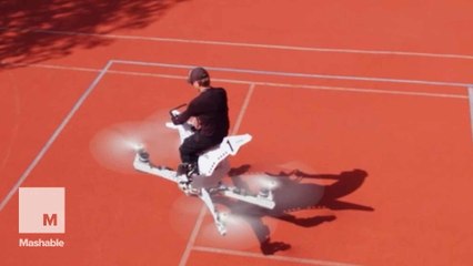This flying motorcycle is straight out of Star Wars