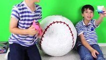 Open Baseball ⚾Surprise Egg With Bublegum And Stickers | UNBOXING BASEBALL BALL TOY Sports