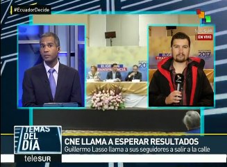 Ecuador:  Lenin Moreno lidera resultados en contienda presidencial