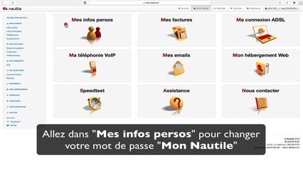 Comment changer le mot de passe Mon Nautile ?