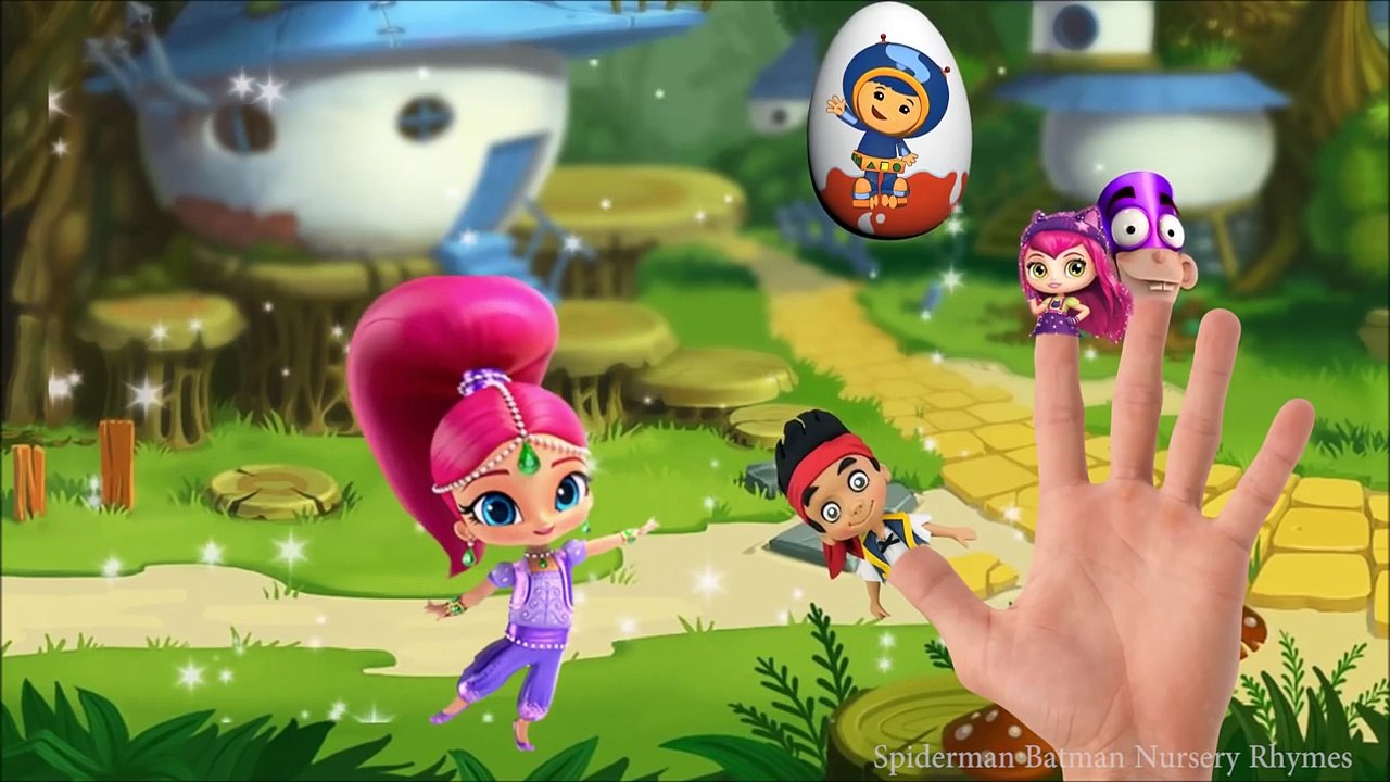 Jake and Pirates, Little Charmers, Shimmer and Shine Finger Family Song & Surprise Eg