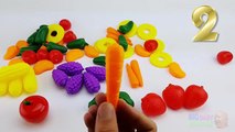 Learn Names of Fruits and Vegetables With Toy | Kids learning fruits vegetables | Preschoo