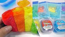 How To Make Colors Foam Clay Rainbow Slime Toys Learn the Recipe DIY 칼라폼 무지개 슬라임 액체괴물 만들기