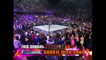 Chavo Guerrero, Spike Dudley, Akio vs Funaki, Paul London, Shannon Moore, Torrie Wilson Special Ring Announcer SmackDown 02.17.2005