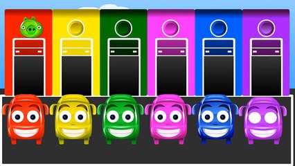 Colors For Children To Learn With 3D Pacman & Kids Bus - Colors For Kid - Kids Learning Vi