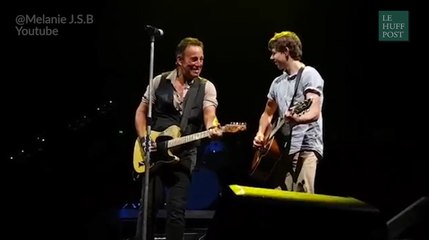 Ce garçon sèche l'école pour voir Bruce Springsteen et finit sur scène en duo avec lui