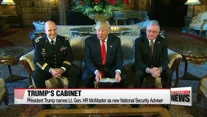 President Trump names Lt. Gen. HR McMaster as new National Security Adviser