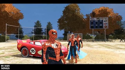 TALKING TOM 5 Little Monkeys Jumping On The Bed & SPIDERMAN Nursery Rhymes Children Songs