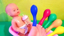 Bad Baby Doll Finger Family Balloons Song for Learning Colors - Baby Songs Nursery Rhymes for Kids