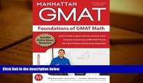 Popular Book  Foundations of GMAT Math, 5th Edition (Manhattan GMAT Preparation Guide: Foundations