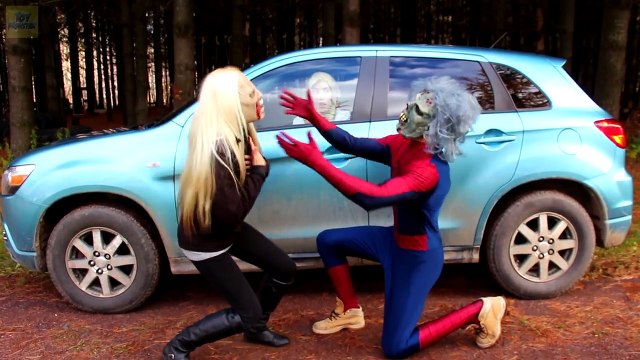 Frozen Elsa & Anna HAIR SWITCH! w Spiderman Joker Maleficent Spidergirl Poison Ivy! Superhero Fun
