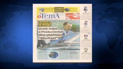 SHTYPI I DITES ME TITUJT KRYESORE TE GAZETAVE SHQIPTARE E MARTE 19  PRILL 2016 LAJM