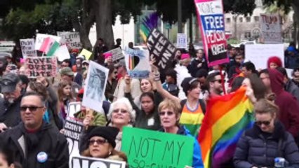 ABD Başkanı Trump, "Başkanlar Günü"Nde Protesto Edildi - Los