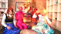 Frozen Elsa & Anna NOT MY LEGS! w  Spiderman Joker Coca Cola Challenge Maleficent Fun In Real Life