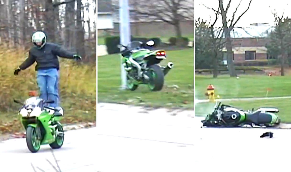 Hareket Denerken Motosikletten Düştü