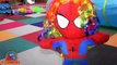 Spiderbaby Gets Rainbow Hair Eats Nerds Candy - Spiderman & Spidergirl Baby - Superhero in