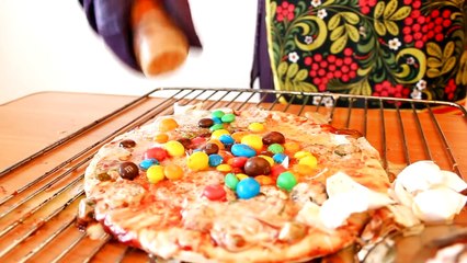 Can SUPERHEROES Cook? SPIDERMAN Makes a GROSS Pizza! Real Life SUPER HERO Videos