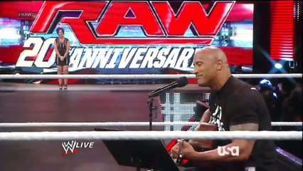 The Rock sings to Vickie Guerrero