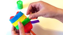 Play Doh How to Make a Giant Rainbow Heart Ice Cream Popsicle DIY RainbowLearning