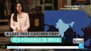 Bellandur Lake in Bengaluru catches fire (2)