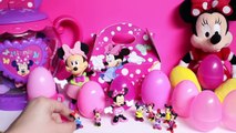Minnie Mouse Picnic Basket Toy with Play Doh Clay Surprise Eggs from Disney Minnies Bow-T