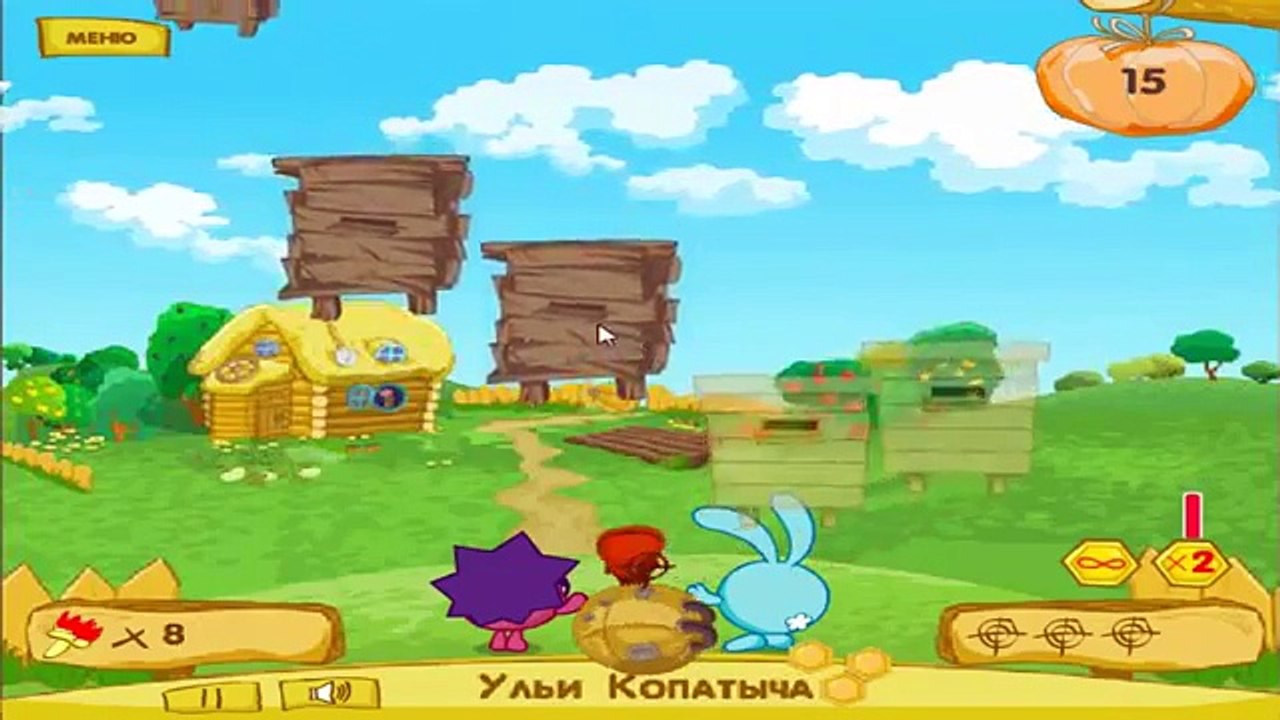 Игра Смешарики! Ульи Копатыча, мультики