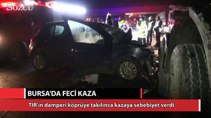 Damperi açık seyreden TIR faciaya yolaçtı 2 ölü
