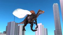 Finger Family Rhymes с летающими Dinosaur Мультфильмы | Птерозавры Vs Кинг-Конг Finger семьи Rhymes