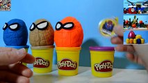 Ultimate Spiderman Play-Doh Surprise Eggs Opening Fun With Ckn Toys
