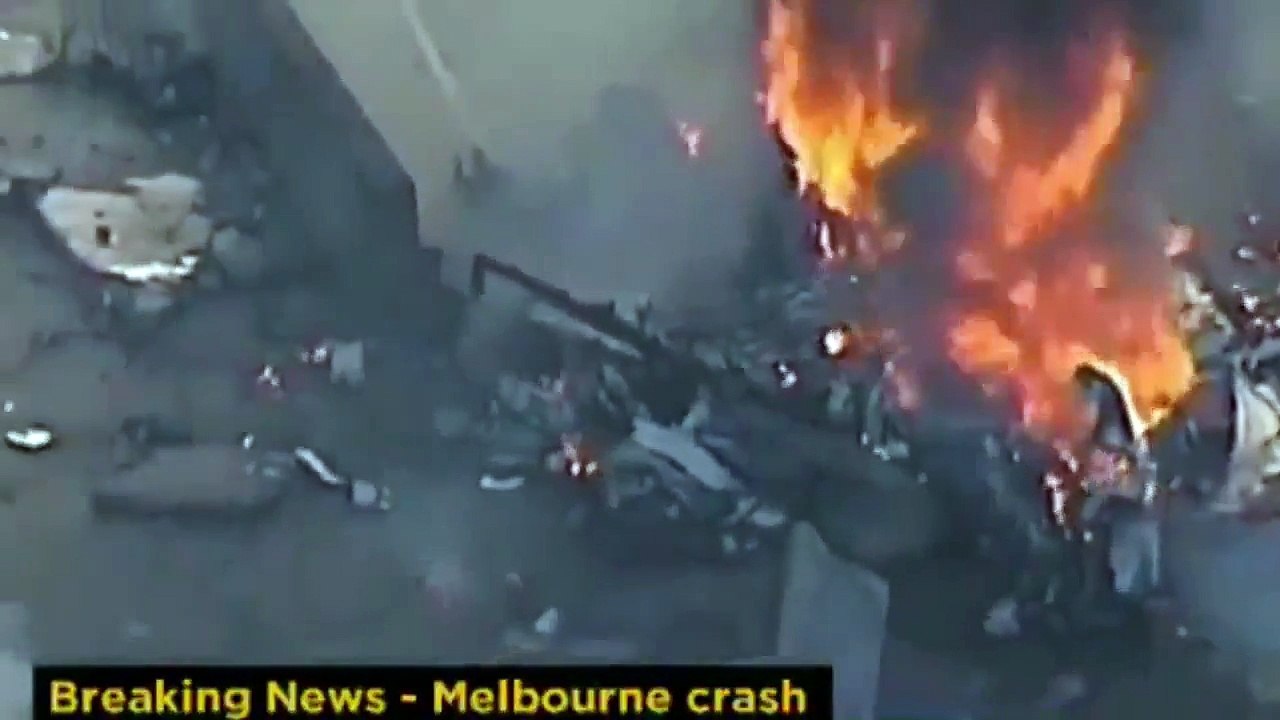 Plane Crashes Into A Shopping Centre Melbourne Australia (Site of Crash)