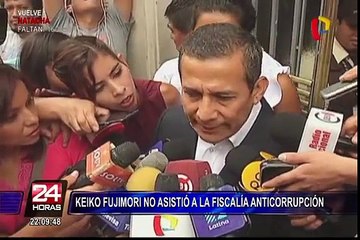 Keiko Fujimori no asistió a la Fiscalía Anticorrupción