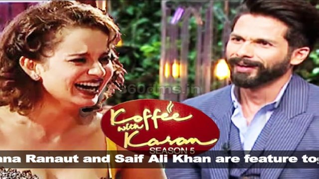Koffee with Karan- Saif Ali Khan & Kangana Ranaut Promotes RANGOON